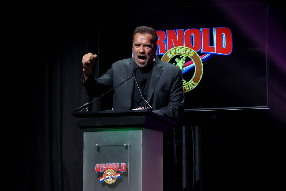 Arnold Schwarzenegger at the Arnold Sports Festival in Columbus, Ohio.