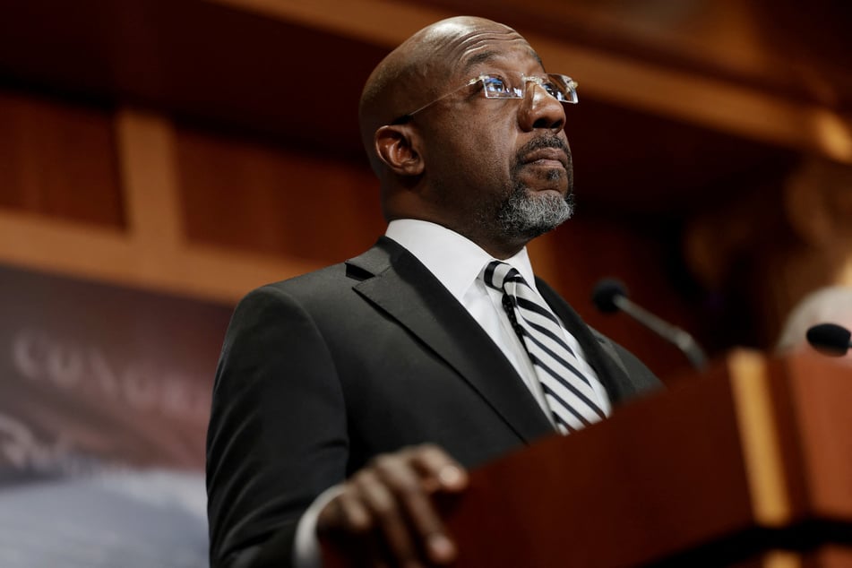 Senator Raphael Warnock said the Democratic Party is "a party that believes in Israel's right to exist" in an interview aired this week.