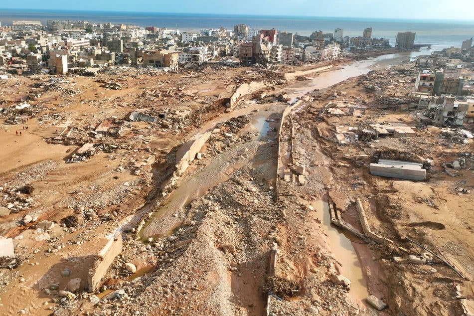Ein schweres Unwetter verwüstete Mitte September die Hafenstadt Darna in Libyen. Tausende Menschen starben.