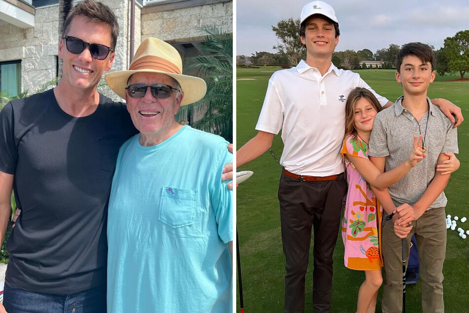 Tom Brady (l.) had much to celebrate on Father's Day this year, which he shared in a lengthy Instagram post.