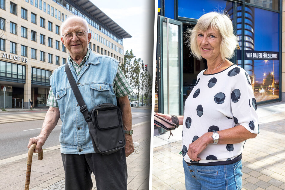 Rentner Roland Dörre (88) freut sich bereits auf die neue Einkaufsmöglichkeit in seiner unmittelbaren Nachbarschaft. Simone Wanitzek (56) kann künftig nach der Arbeit notwendige Einkäufe an Ort und Stelle erledigen.