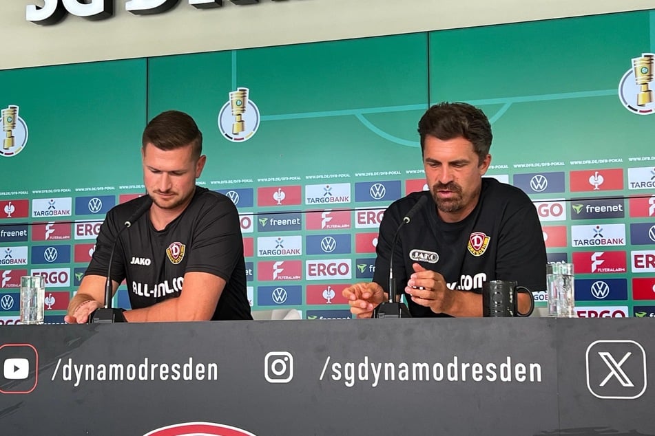 Thomas Stamm sprach auf der Pressekonferenz vor der ersten Pokalrunde ausführlich über die Personalplanung.