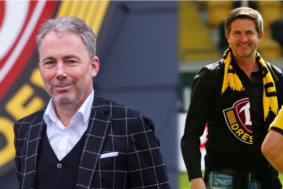 Dynamos Geschäftsführer Jürgen Wehlend (l., 55) und Ralf Becker (50) zeigten sich ob der Ausschreitungen entsetzt.