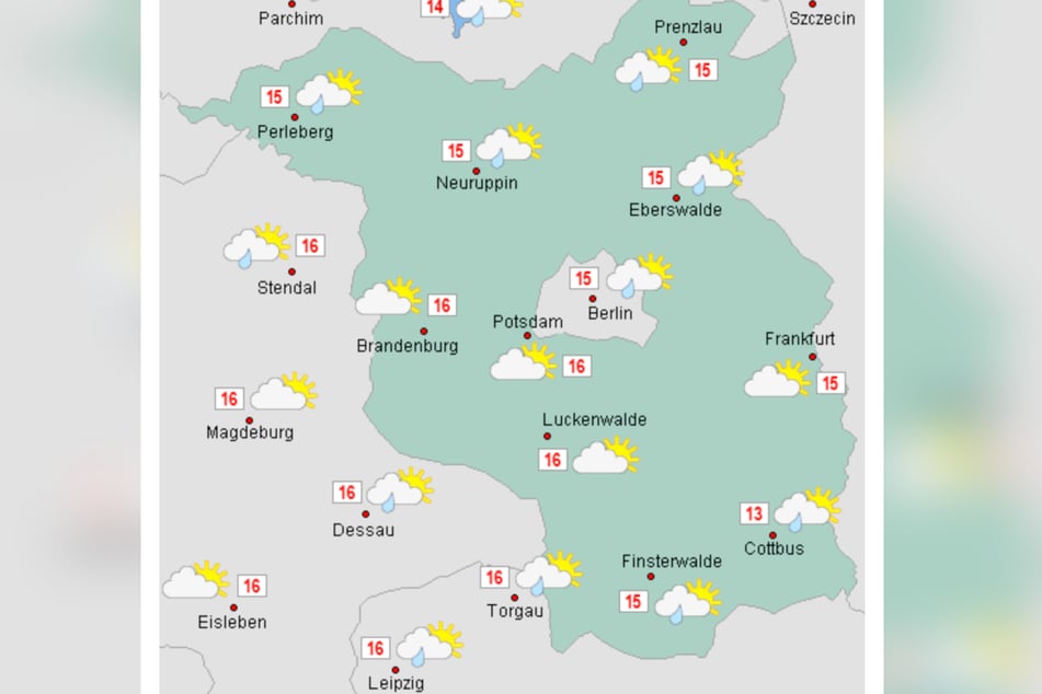 Am Mittwoch bleiben die Temperaturen mit bis zu 16 Grad mild.