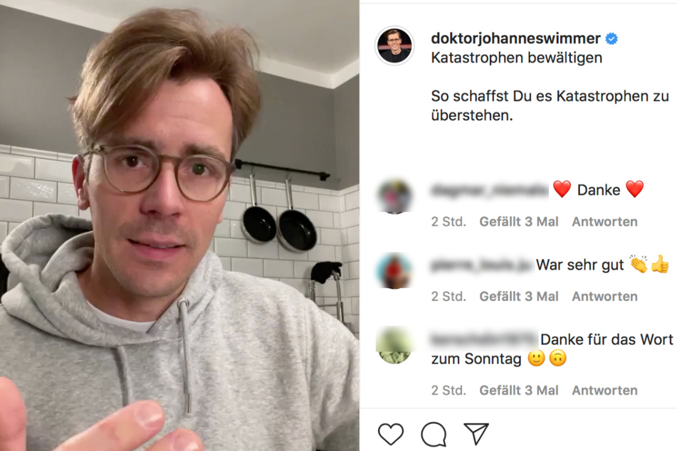 Der Tv-Arzt Dr. Johannes Wimmer (38) spricht darüber, wie man Katastrophen bewältigen kann.