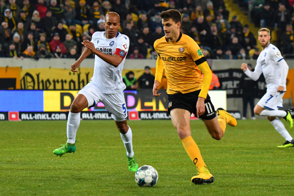 Alexander Jeremejeff (29, M.) war von 2019 bis 2021 bei Dynamo Dresden unter Vertrag. Nach einer Leihe zu Twente Enschede kehrte er zu BK Häcken zurück. (Archivfoto)