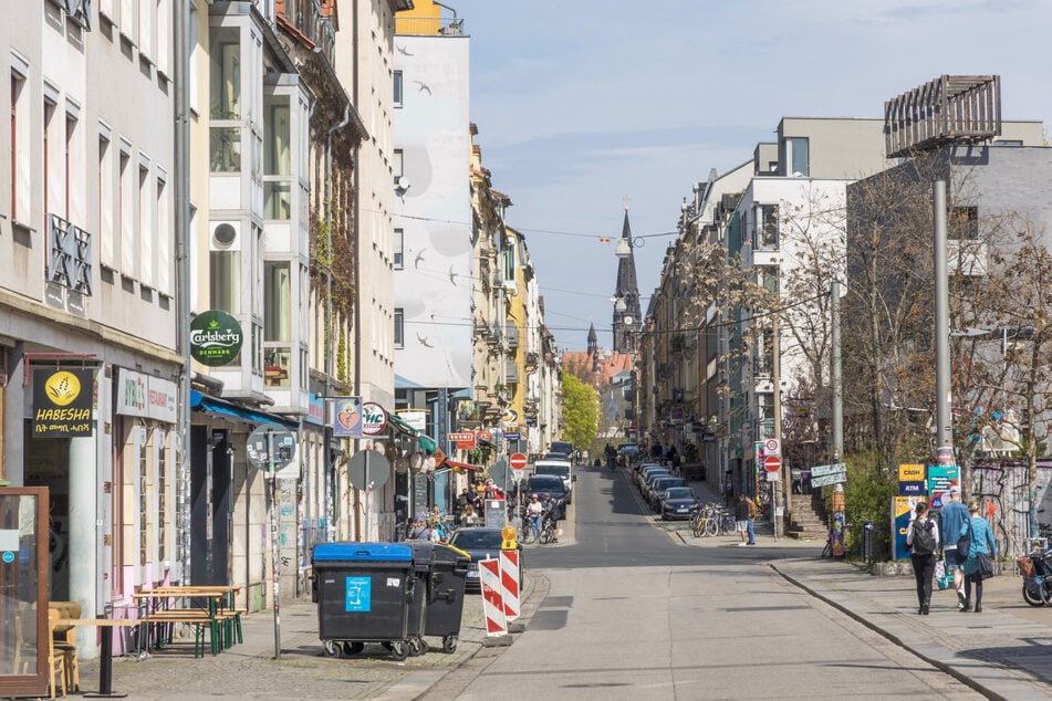 Der schlimme Überfall ereignete sich auf der Alaunstraße in der Dresdner Neustadt. (Archivbild)