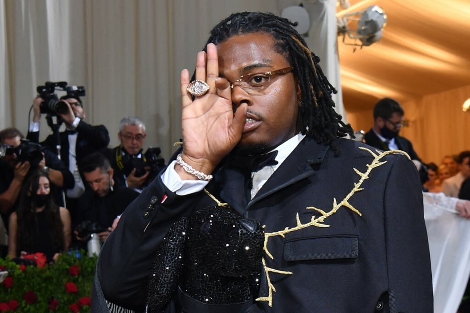 Gunna arrives at the 2022 Met Gala in New York City.