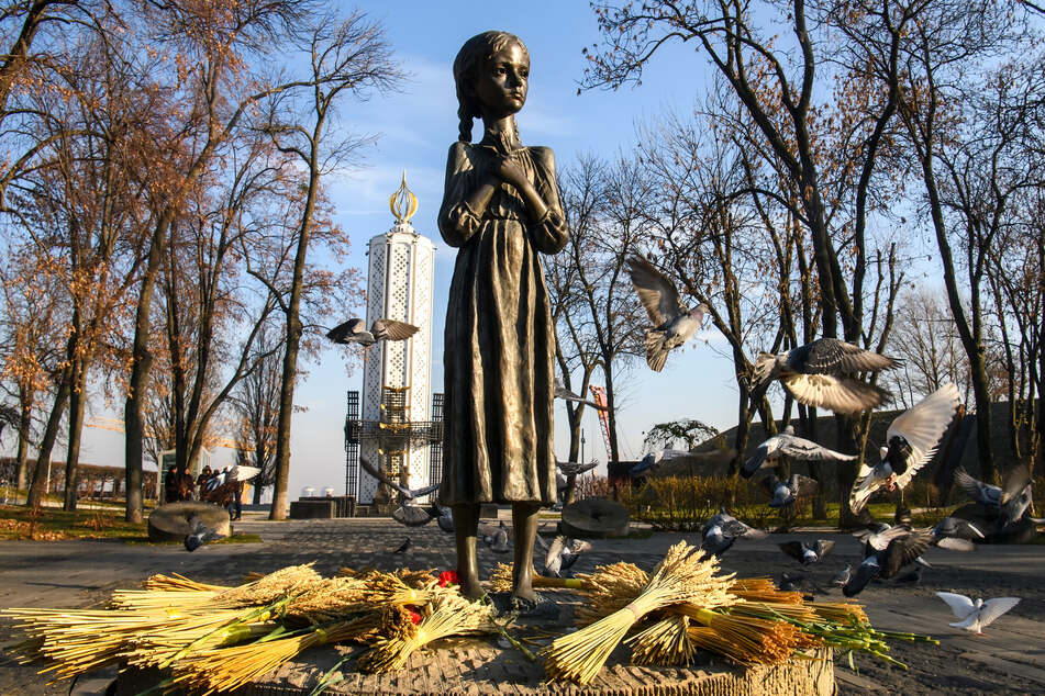 Denkmal für die Opfer der Holodomor-Hungerkatastrophe in der Ukraine.