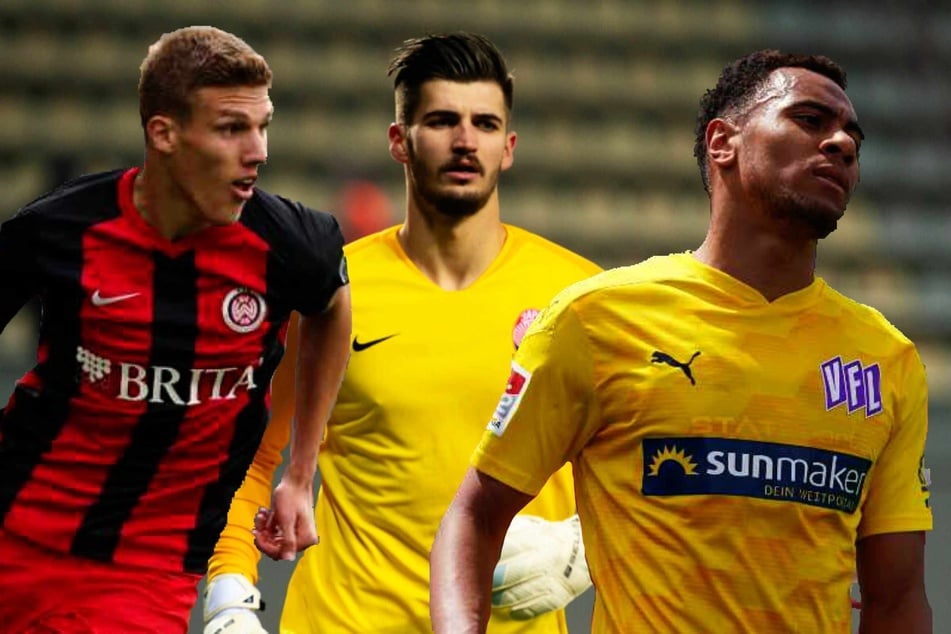 Jakov Medic (22, v.l.n.r.), Nikola Vasilj (25) und Etienne Amenyido (23) verstärken zur kommenden Saison den FC St. Pauli.