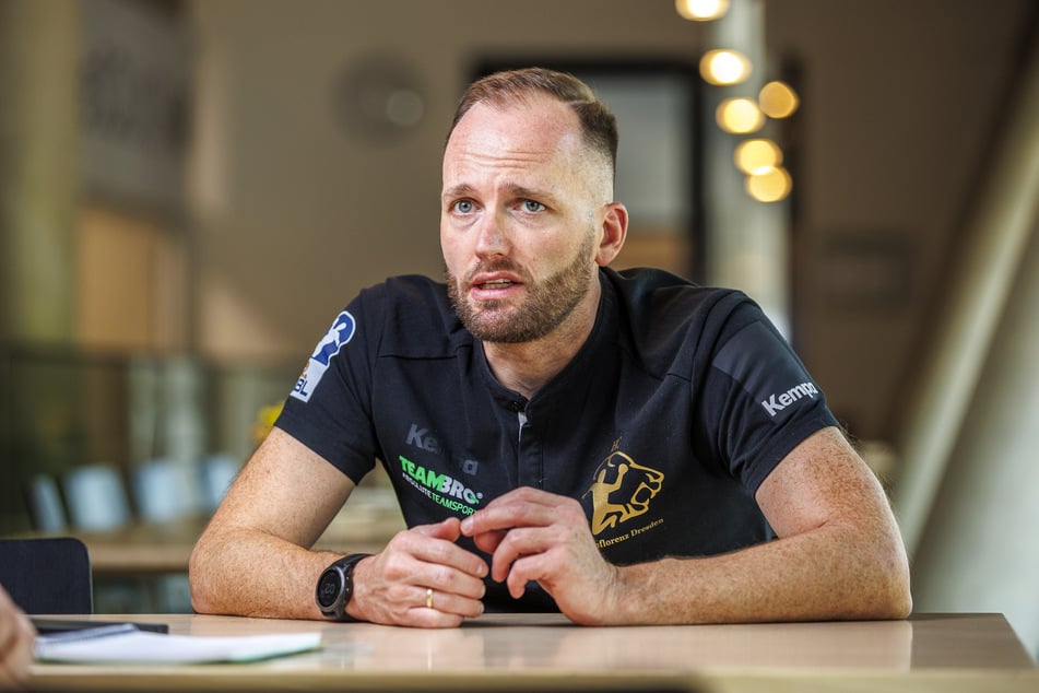 HCE-Coach André Haber (39) erwartet gegen Coburg ein hartes Spiel.