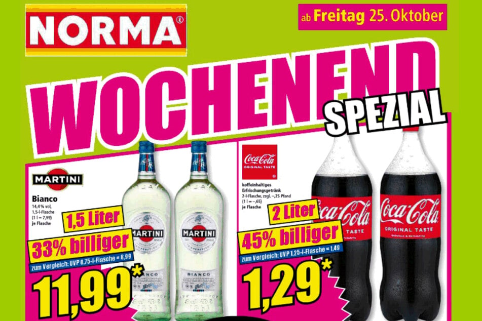 Wochenend-Spezial bei NORMA ab Freitag (25.10.).