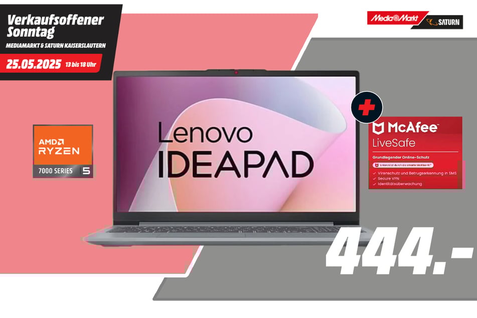 Lenovo-Notebook für 444 Euro - inklusive Servicepaket.