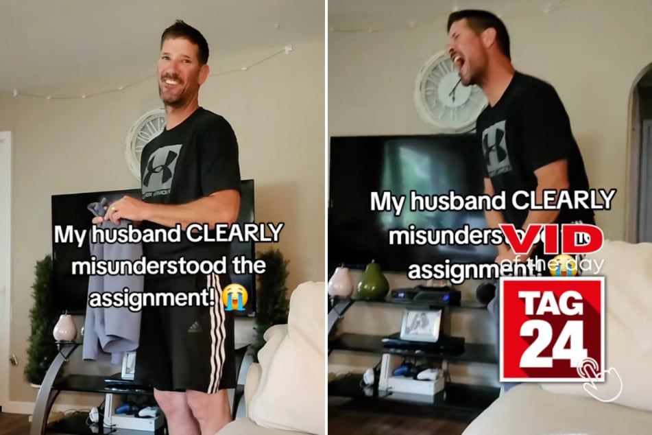 viral videos: Viral Video of the Day for August 18, 2025: Husband hilariously misunderstands wife's challenge