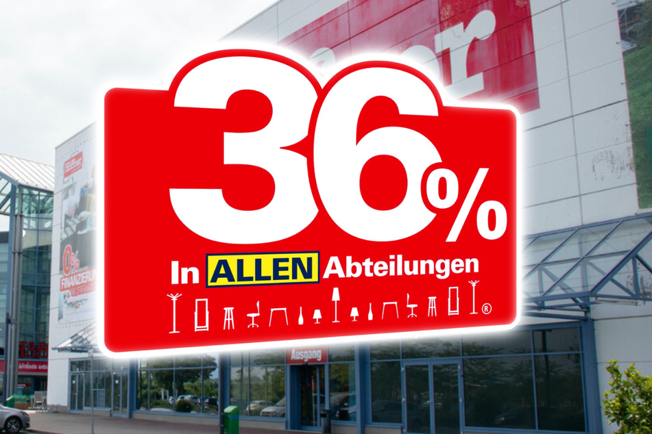 Ada 36 persen di semua departemen di Möbel Höffner Erfurt!