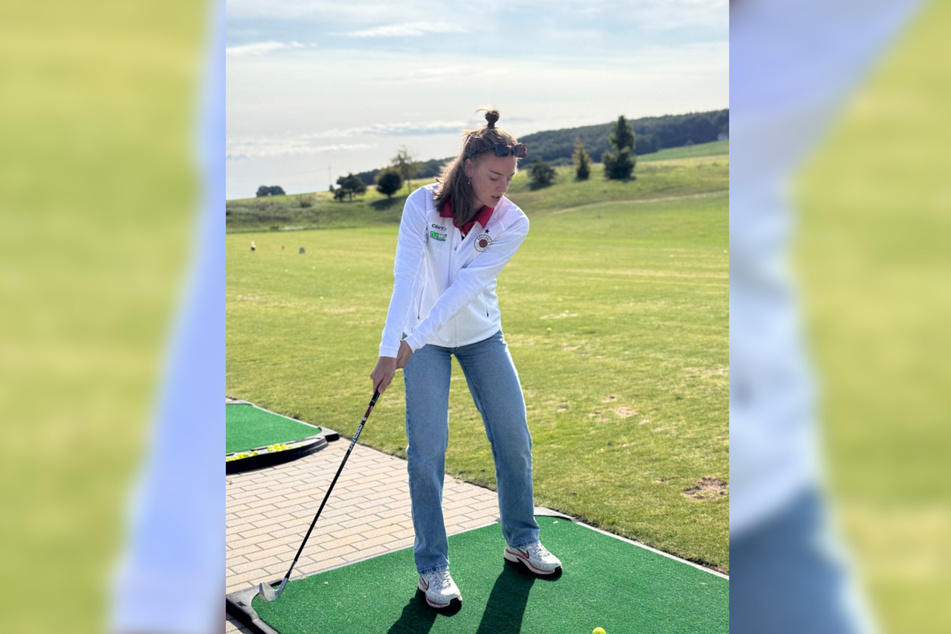 Jette Kuipers hatte Spaß beim Schnupper-Golf.
