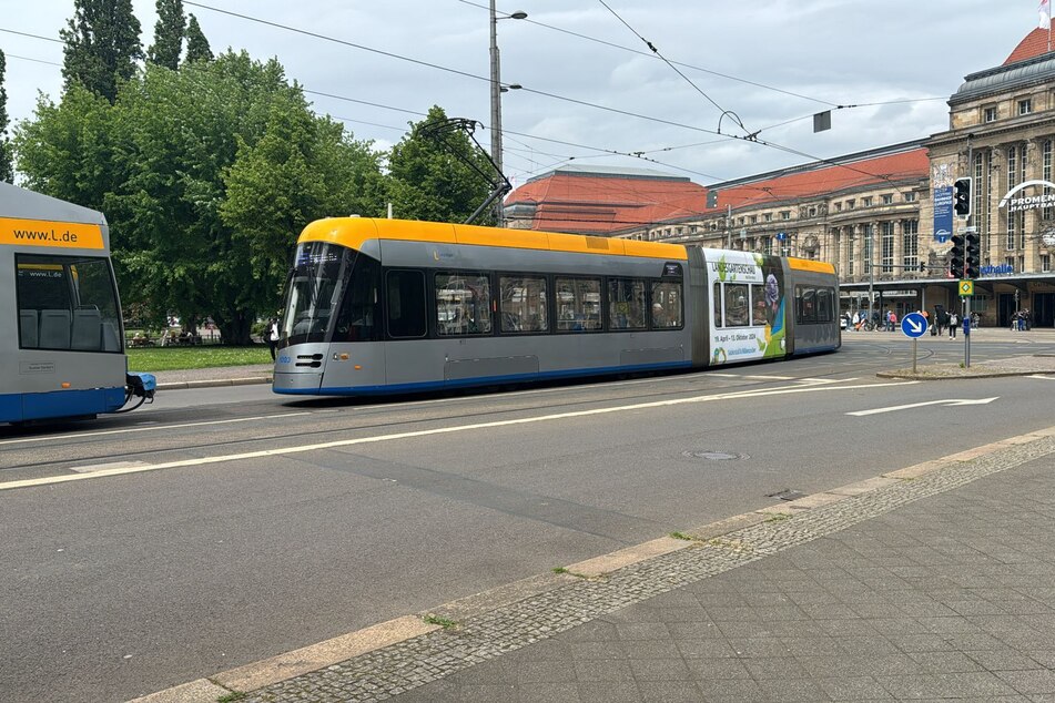 Auf der Goethestraße, kurz nach der Tramhaltestelle Hauptbahnhof, ging am Montag kurzzeitig nix mehr.