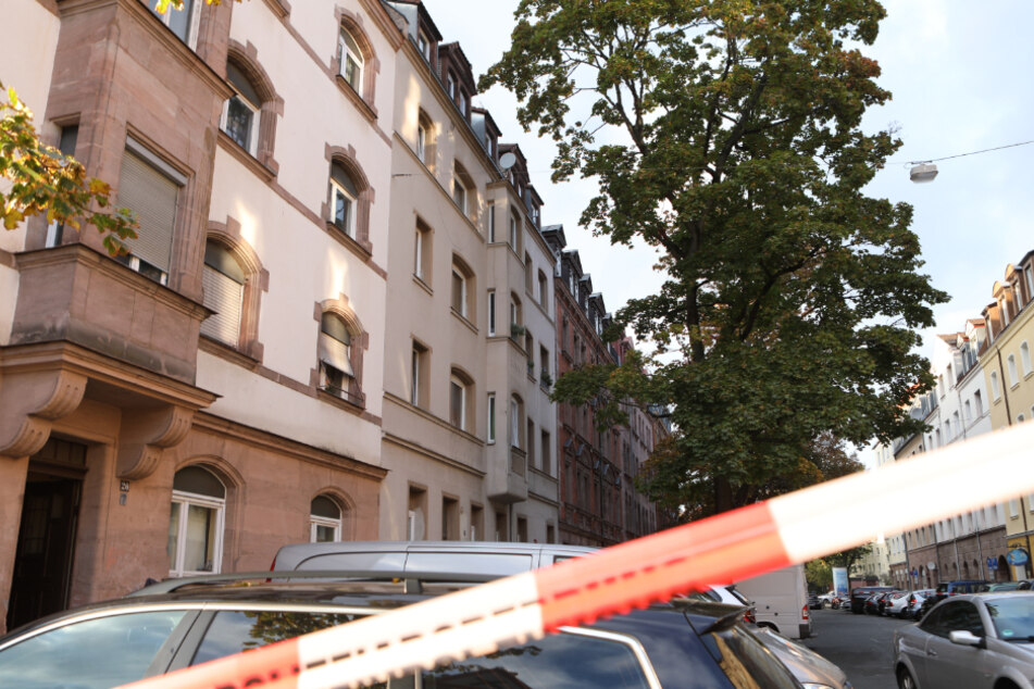 Der Tatort im Nürnberger Stadtteil Gibitzenhof wurde abgesperrt.