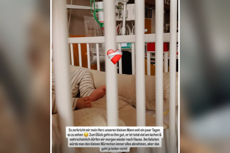 In ihrer Instagram-Story hat Papendick am Montag verraten, wie sehr sie die Situation rund um ihr Neugeborenes belastet.