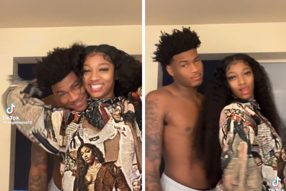 Angel Reese (r) dedicated a heartfelt TikTok to her hooper boyfriend, Cam'Ron Fletcher, revealing how much she misses him in the viral post.