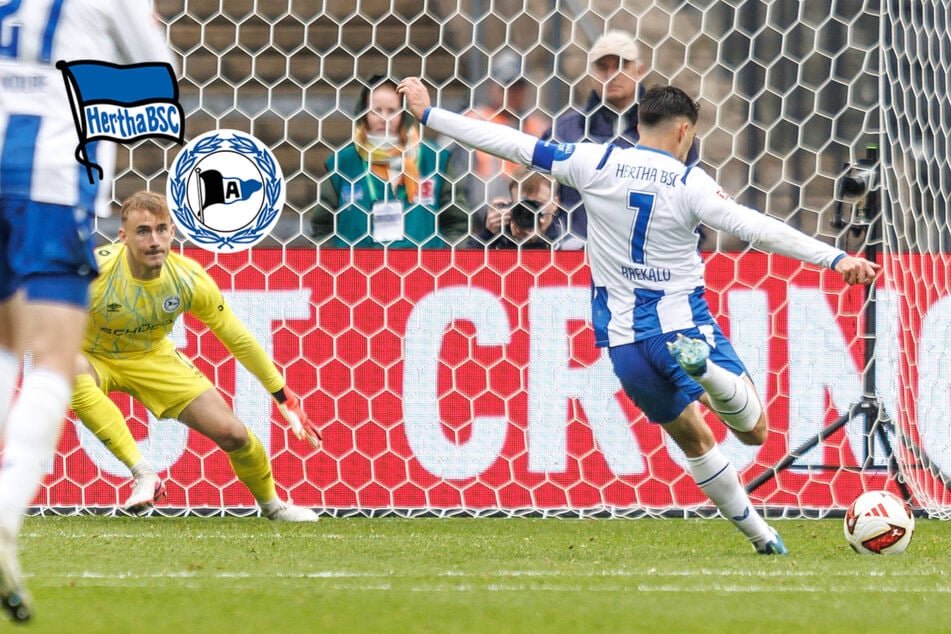 Kurioser Last-Minute-Elfer: Hertha BSC ringt Bielefeld nieder