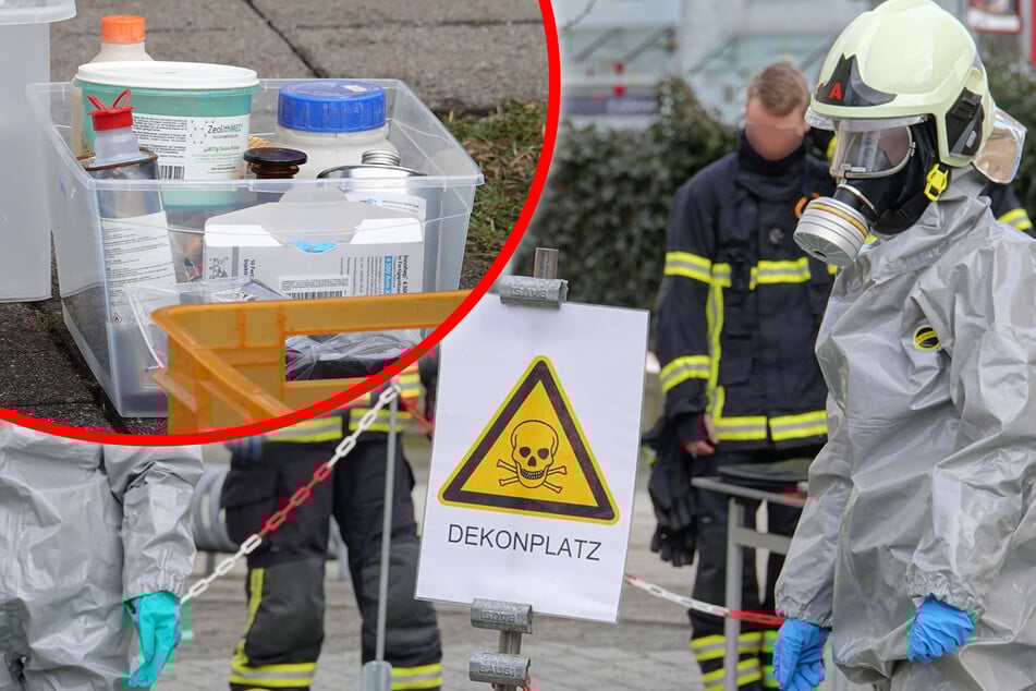 Gefährliche Stoffe in Freital entdeckt? Feuerwehr rückt in Schutzanzügen aus