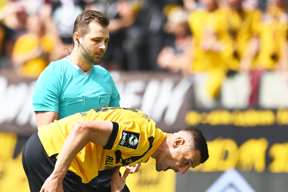 Marc-Philipp Eckermann (27, l.) pfeift heute das Derby.