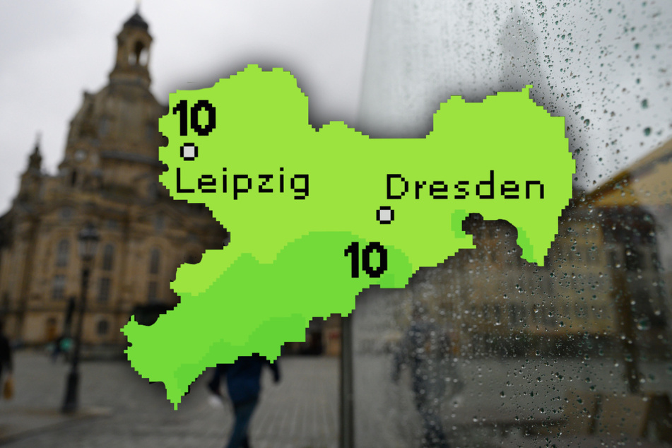 Den Regenschirm sollte man in den kommenden Tagen in Sachsen immer griffbereit halten.