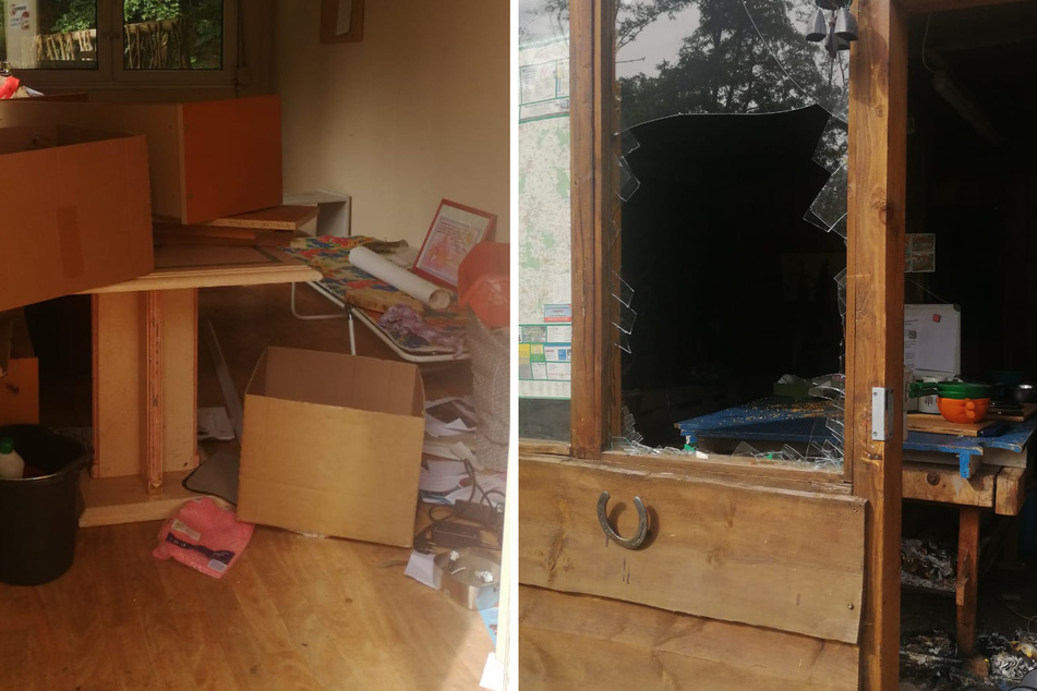 Die Täter verwüsteten sämtliche Gebäude auf dem Gelände.