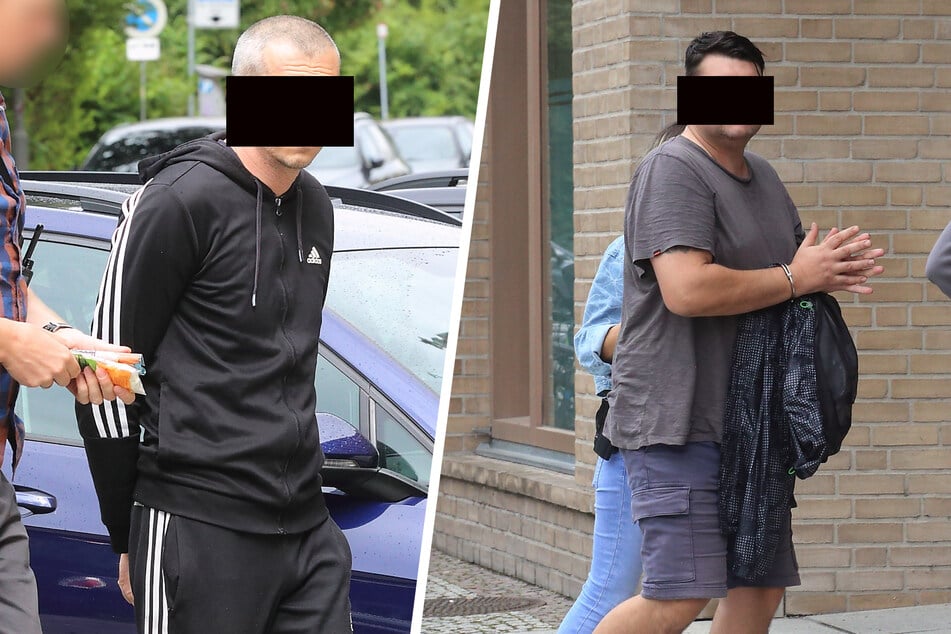 Ausgerechnet an seinem Geburtstag ging es für Radule J. (42, l.) hinter Gitter. Und auch Igor G. (46) landete am Donnerstag in Untersuchungshaft.