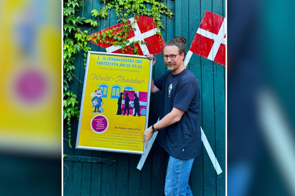Burkhard Werner (53) vom Welt-Theater Frankenberg hat sich ein buntes Programm überlegt.