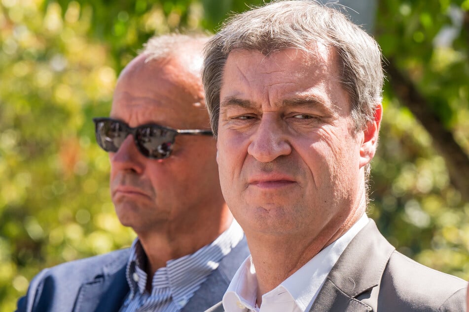 Alles entspannt zwischen Markus Söder (57, CSU, r.) und Friedrich Merz (68, CDU)? Hinter den Kulissen dürfte es ordentlich rattern.