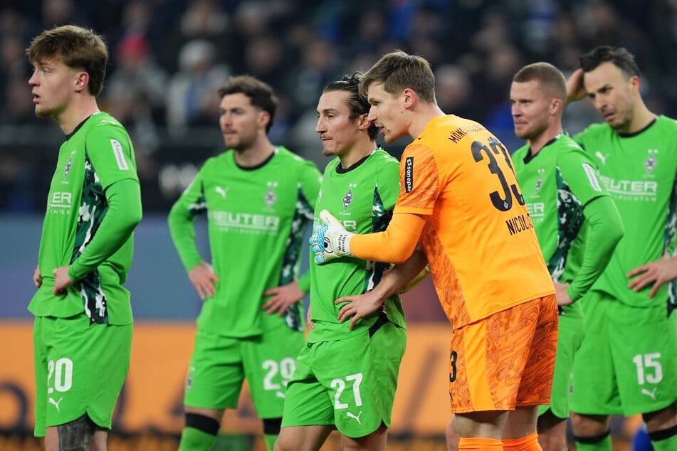 Rocco Reitz (23, 3.v.l.) könnte Borussia Mönchengladbach im Sommer für eine festgeschriebene Ablösesumme in Höhe von 28 Millionen Euro verlassen.