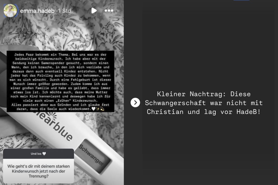 Bei Instagram sprach Emma nun über einen traurigen Grund für ihren dringenden Kinderwunsch.