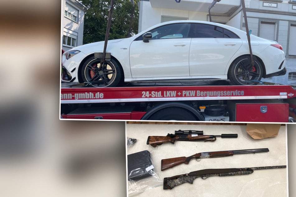 Mercedes-AMG, Knarren und Drogen: Drei Verdächtige bei Razzien festgenommen