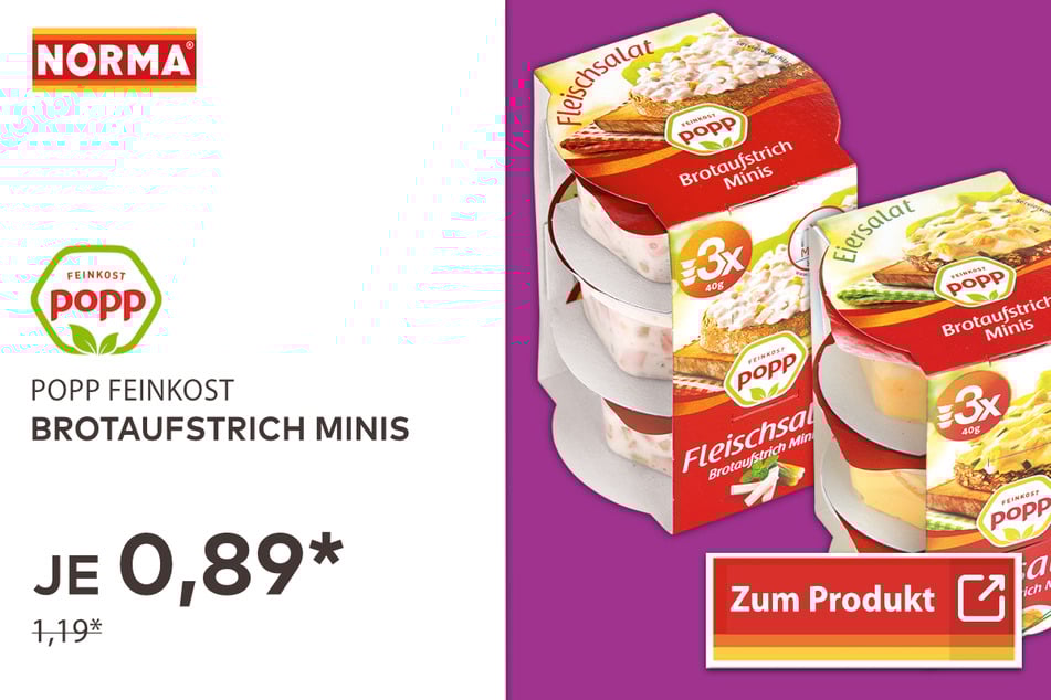 Popp Brotaufstrich Minis für 0,89 Euro
