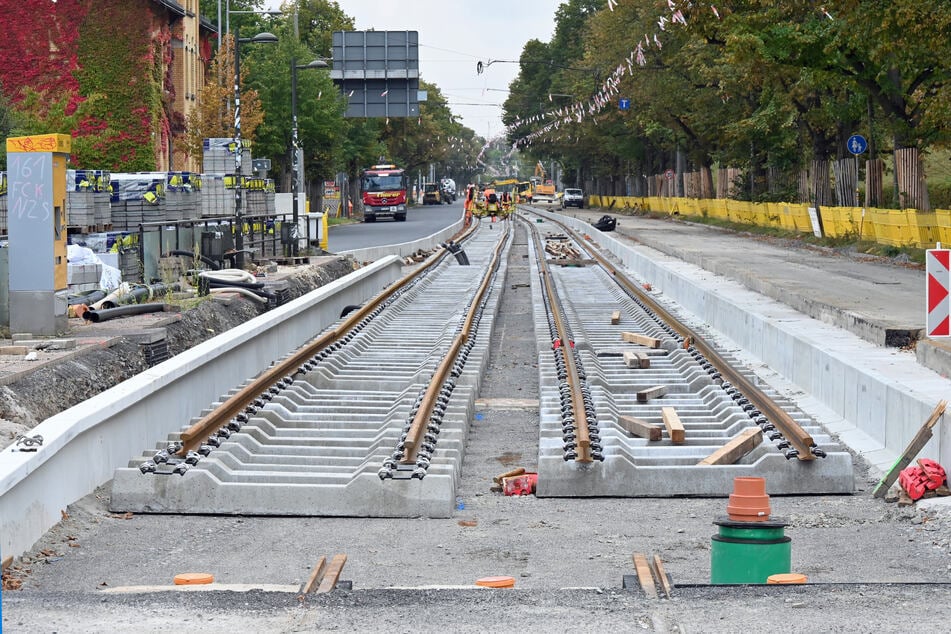 Ab 15. November sollen die Bahnen wieder durchgängig bis zur Endstelle nach Meusdorf rollen.