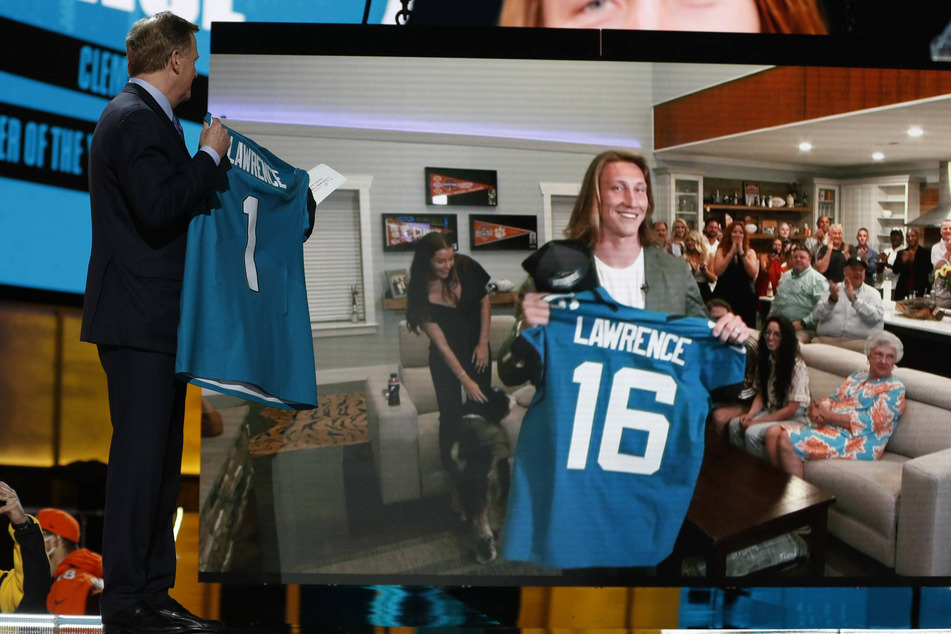 The Jacksonville Jaguars select Clemson quarterback Trevor Lawrence with the number 1 pick at the 2021 NFL Draft