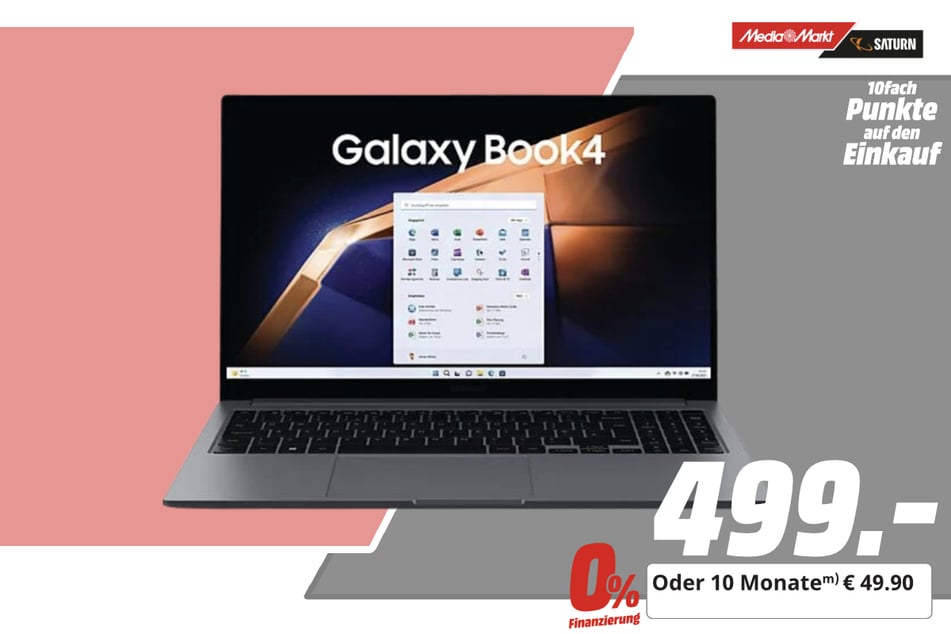 Samsung-Notebook für 499 Euro.