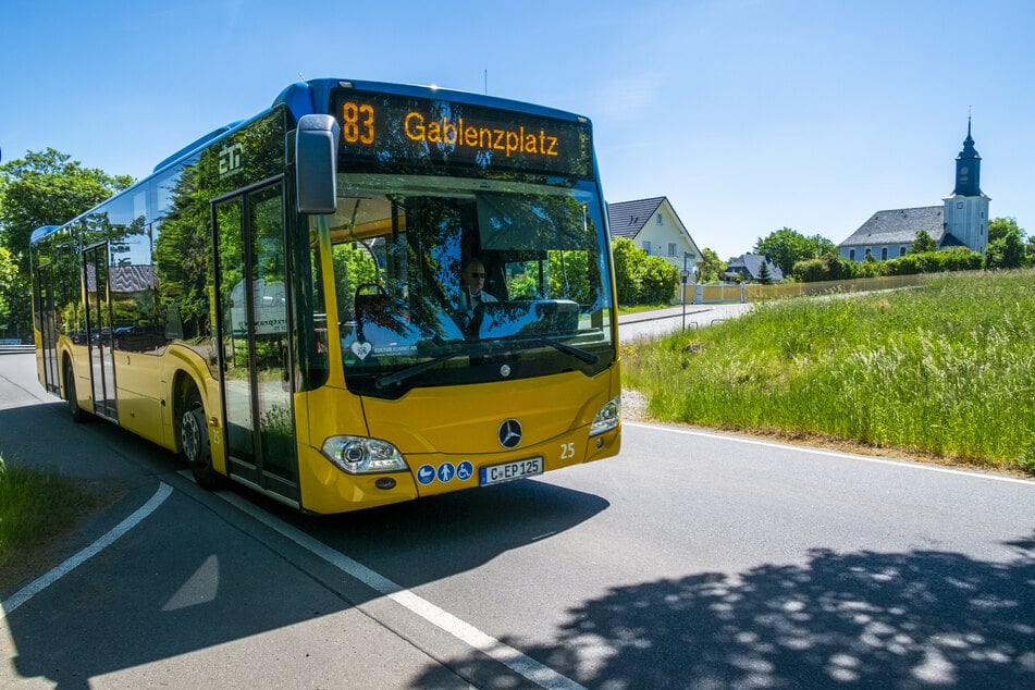 Die Chemnitzer Buslinie 83 nach Euba fährt ab Dezember nur noch stündlich statt halbstündlich.