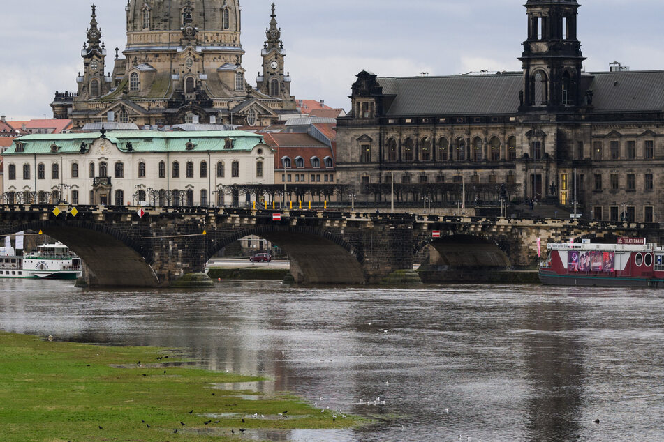 Am Montag wird in Dresden mit 400 Zentimeter Elbepegel die Richtstufe 1 erreicht.
