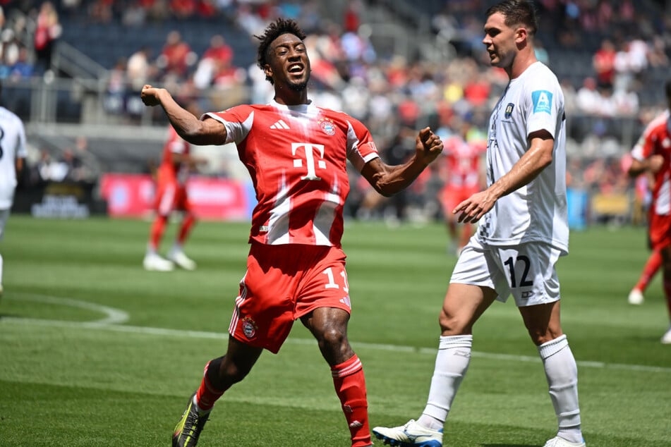 Schoss sich in die Geschichtsbücher: Kingsley Coman erzielte das erste Tor bei der Vereins-WM im neuen XXL-Format. Doch dann erst sollten einige Rekorde fallen.