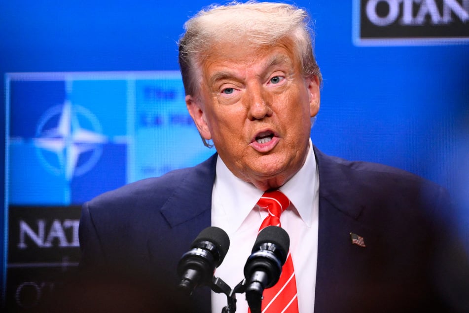 President Donald Trump (pictured) weighed in on ally Benjamin Netanyahu's long-running corruption trial Wednesday, urging for Israel's prime minister to be exonerated after the conflict with Iran.