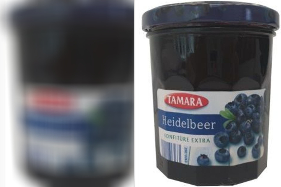 Die Konfitüre "Tamara" kann Glassplitter enthalten.