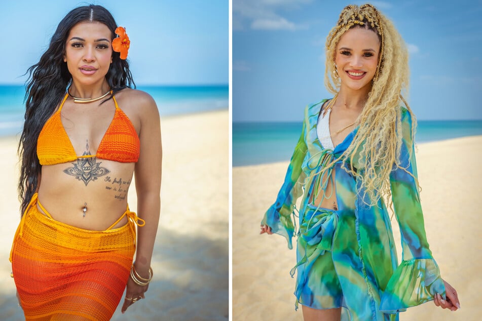 Für Hati Suarez (24, l.) und Christin Okpara (29) ist die Zeit in Thailand vorbei.