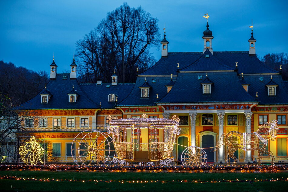 Tausende Lichter sollen auch das Pillnitzer Schloss in ein in märchenhaften Glanz hüllen.