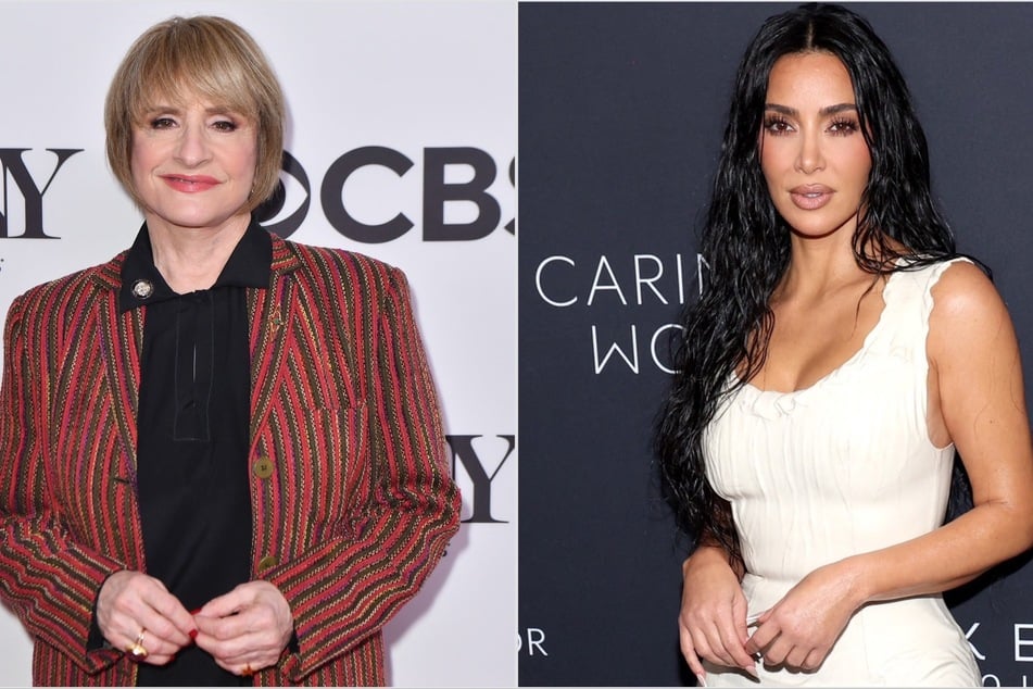 Patti LuPone (l) is back on her tirade against Kim Kardashian's (r.) acting skills.