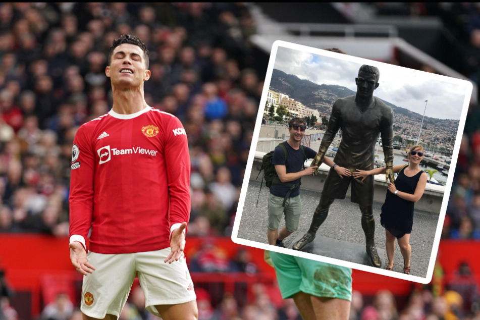Glänzendes Gemächt: Ronaldo-Statue wird zu oft im Schritt berührt!