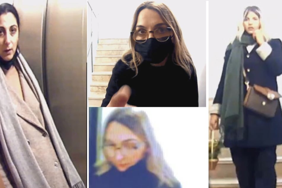 Mit diesen Fotos aus Überwachungskameras werden die vier mutmaßlichen Einbrecherinnen von der Polizei gesucht.