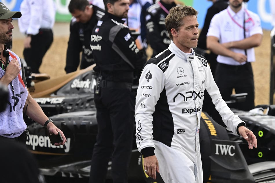 Brad Pitt takes the wheel at British Grand Prix and reveals details of upcoming F1 blockbuster